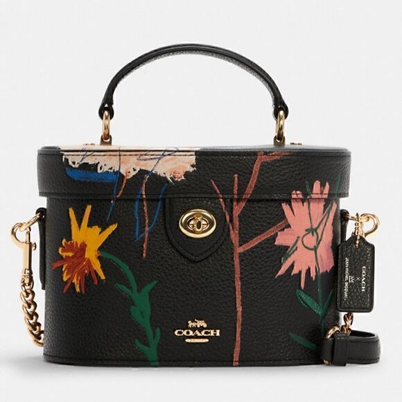 COACH X MICHEL JEAN BASQUIAT Limited edition leather Kay crossbody bag nwt - Picture 1 of 14